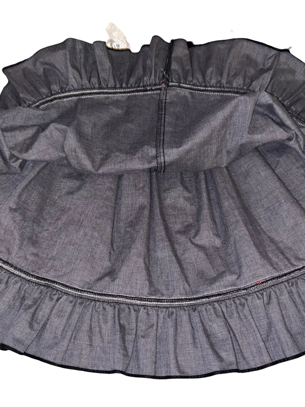 Vintage Made In USA Hugs & Kisses Girls' Black Velvet Lace-Trim Formal Dress